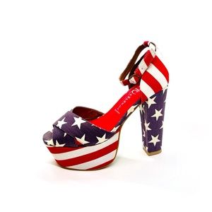 Auth Jeffrey Campbell El-Carmen Stars & Stripes